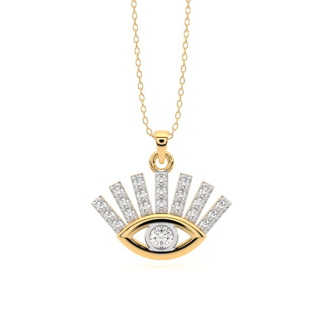 Evil Eye Diamond Pendant